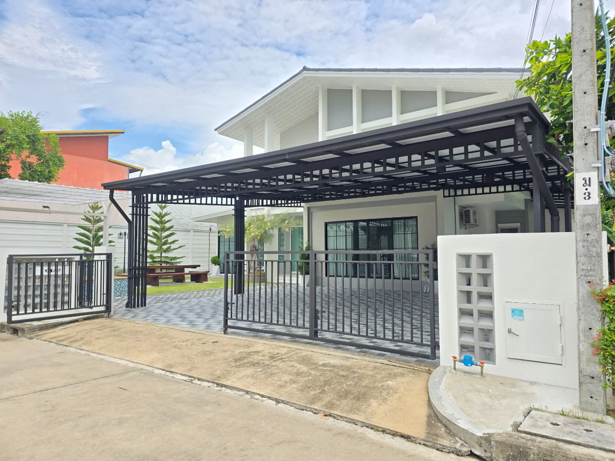 รูป Habitia Motif ฮาบิเทีย โมทิฟ บ้านเดี่ยวหลังใหญ่ กว้างมาก แต่งใหม่ มีบ่อปลาคราฟท์ เฟอร์นิเจอร์สวยพร้อมอยู่ - รูปที่ 3/59