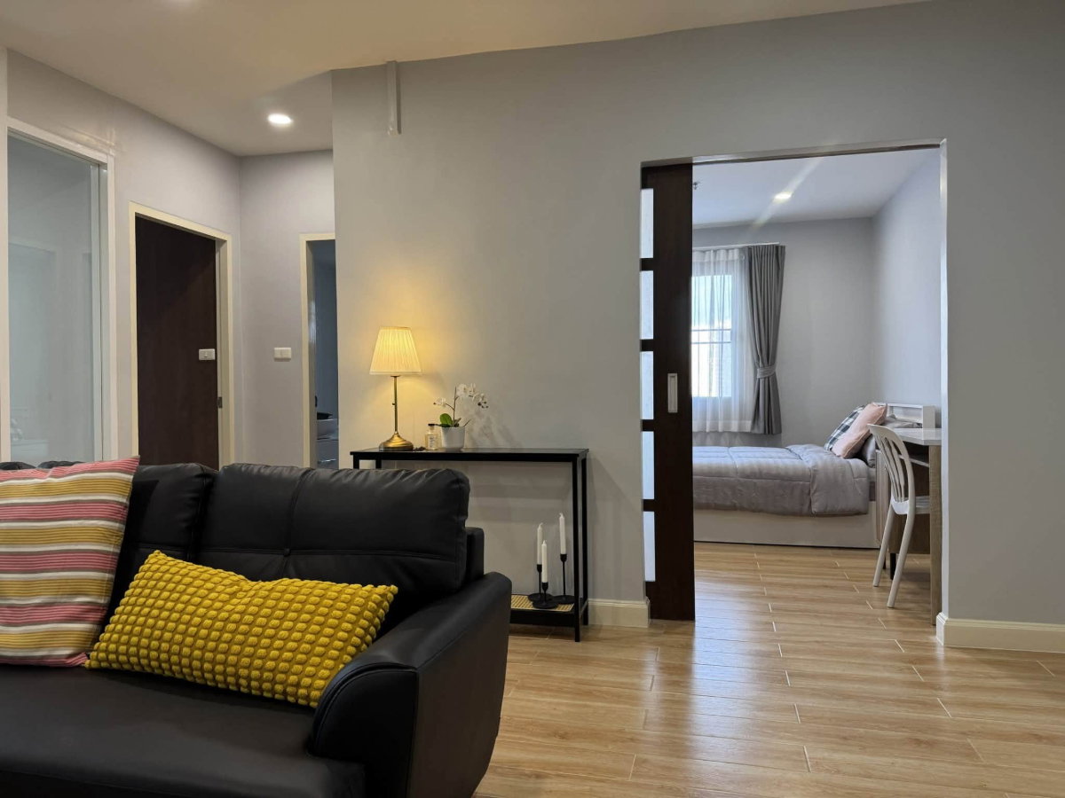 รูป Condo for RENT:  City Home Sukhumvit 101   𝐒𝐢𝐳𝐞 :  69 sqm. 2 Bed 1 Bath /Corner room/ Facing northeast  on  8th  Building : A1  ✅Fully furnished - รูปที่ 4/17