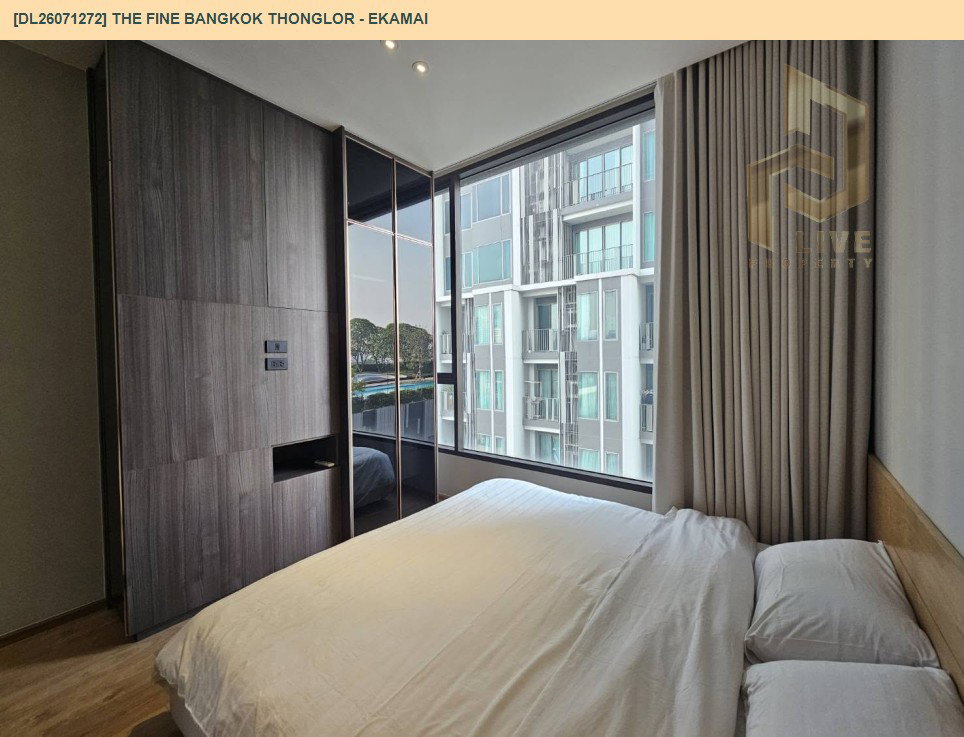 รูป DL26071272 ให้เช่าคอนโด เดอะ ฟายน์ แบงค็อค ทองหล่อ - เอกมัย (The FINE Bangkok Thonglor - Ekamai ) ใกล้ BTS เอกมัย พร้อมเข้าอยู่ โทรด่วน 0653619502 LineID @952jdxxk - รูปที่ 6/12