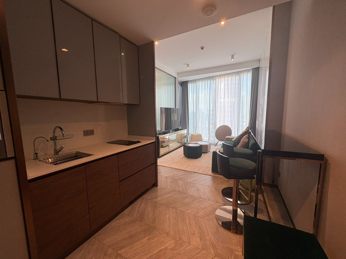 รูป Pet Friendly  ชั้น 25  ห้องมุม  !! ให้เช่าคอนโดหรู ดิ เอสเทลล์ พร้อมพงษ์ โครงการระดับไฮเอนด์จาก Raimon Land 55.63 ตร.ม. | #TPI-3242  - รูปที่ 6/17