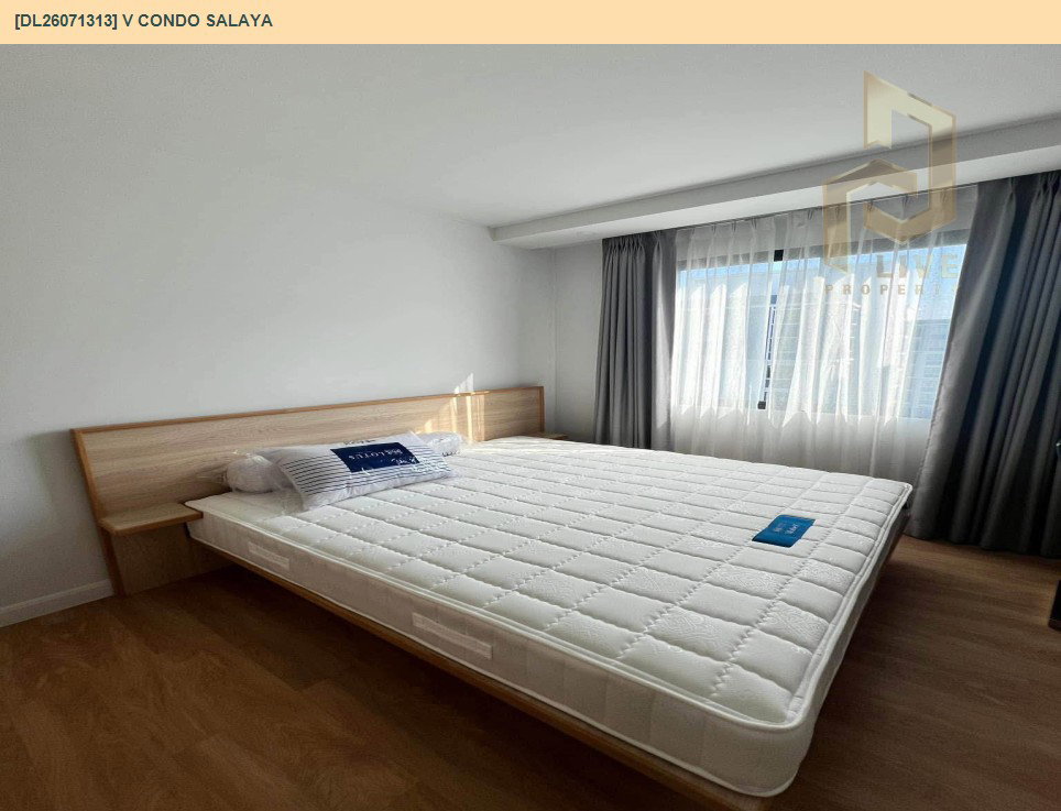 รูป DL26071313 ให้เช่าคอนโด วี คอนโด ศาลายา (V condo Salaya) ใกล้ - พร้อมเข้าอยู่ โทรด่วน 0614453194 LineID @952jdxxk - รูปที่ 2/8