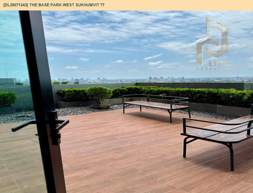 รูป DL26071343 ให้เช่าคอนโด เดอะ เบส พาร์ค เวสต์ สุขุมวิท 77 (The Base Park West Sukhumvit 77) ใกล้ BTS อ่อนนุช พร้อมเข้าอยู่ โทรด่วน 0653619502 LineID @952jdxxk - รูปที่ 11/11