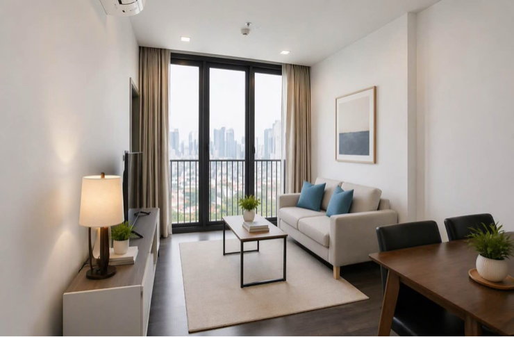 picture For Rentðthe line asoke ratchadað1bed 1 bathð0639399665 - 2/7