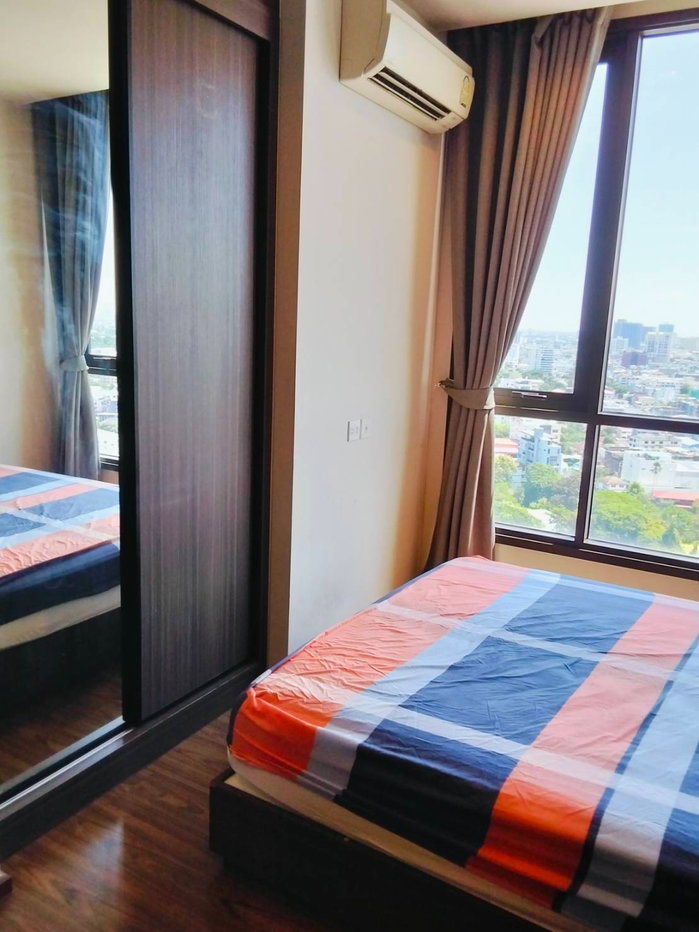 picture Condo for RENT : The Line Sukhumvit 71  𝐒𝐢𝐳𝐞 : 30 sqm. 1 Bed 1 Bath /Closed Kitchen/City View  𝐅𝐥𝐨𝐨𝐫 : 22nd  ✅Fully furnished - 6/12