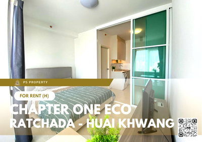 Condos for rent : For Rent 📍 Chapter One Eco Ratchada - Huai Khwang 📍 Fully furnished and equipped with appliances; near MRT Huai Khwang.