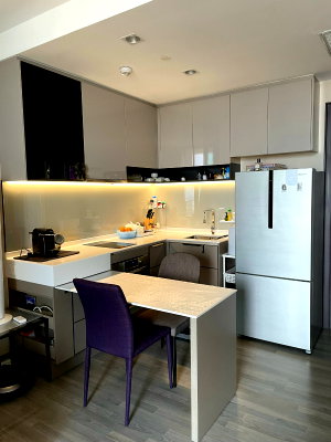 Condos for rent : For rent, 333 Riverside,1-bed 46.9 sqm, building B, floor17 River view (with washing machine)🆔 line: eyannie