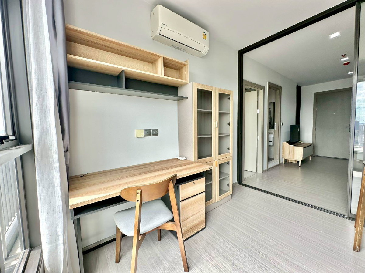 รูป Condo for RENT : Life Asoke Rama 9 𝐒𝐢𝐳𝐞 : 40 sqm. 1 Bed / 1 Bath /1 Office room / City View 𝐅𝐥𝐨𝐨𝐫 : 37 ✅Fully furnished - รูปที่ 6/12