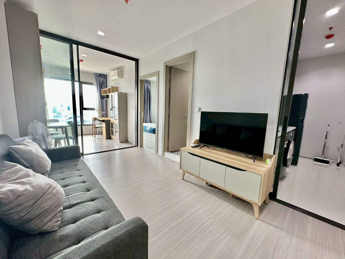 รูป Condo for RENT : Life Asoke Rama 9 𝐒𝐢𝐳𝐞 : 40 sqm. 1 Bed / 1 Bath /1 Office room / City View 𝐅𝐥𝐨𝐨𝐫 : 37 ✅Fully furnished - รูปที่ 1/12