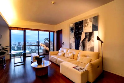 Condos for rent : 🌟 Hansar Residence ( 260712 ) Size 110 SQ.M Type 2 Bedroom 1 Bathroom On the 36thFloor  Rental.120,000 THB