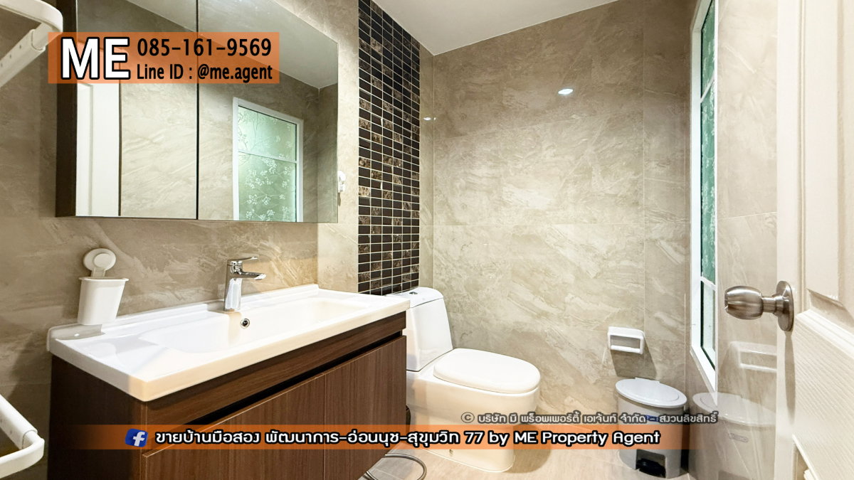 รูป ให้เช่า บ้านเดี่ยว ภัสสร เพรสทีจ  พัฒนาการ 38 ติดถนนเมน Built-in ครบ ใกล้ทองหล่อ และ BTS อ่อนนุช โทร 064-954-9619 (RBJ21-67) - รูปที่ 22/32