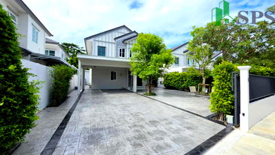 Houses for rent Bang Pu Industrial Estate : Single Detached House for Rent at Villaggio 3 Srinakarin–Bangna ( SPSJP509)