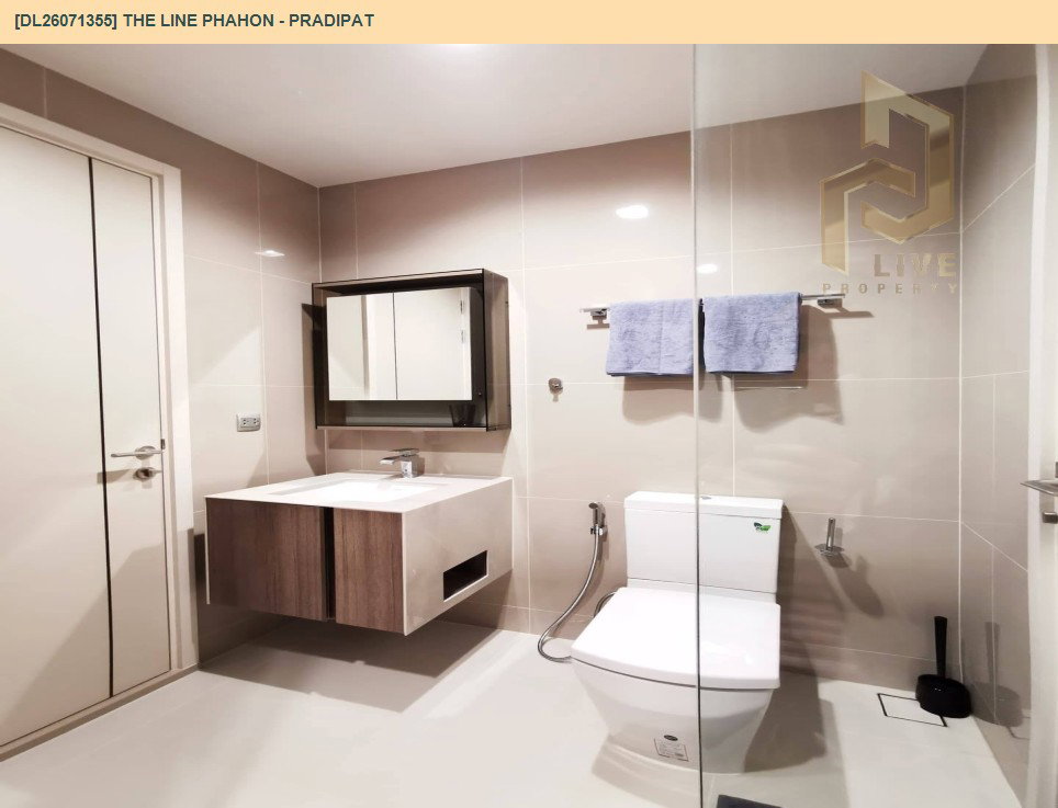 รูป DL26071355 ให้เช่าคอนโด เดอะ ไลน์ พหล - ประดิพัทธ์ (THE LINE Phahon - Pradipat) ใกล้ BTS สะพานควาย พร้อมเข้าอยู่ โทรด่วน 0614453194 LineID @952jdxxk - รูปที่ 8/9