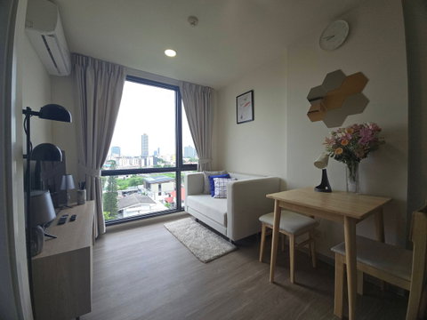 [VR0598] 🔥 15,000/Month | Beat Sukhumvit 93 8th Fl. Unblocked View 25.62 sqm 1BR Fully Furnished  Near BTS Bang Chak 🔥