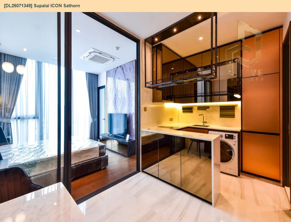 รูป DL26071349 ให้เช่าคอนโด ศุภาลัย ไอคอน สาทร (Supalai ICON Sathorn) ใกล้ MRT สีลม พร้อมเข้าอยู่ โทรด่วน 0614453194 LineID @952jdxxk - รูปที่ 9/11