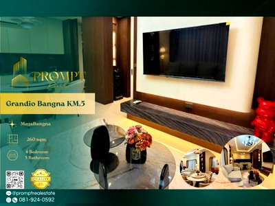เช่าบ้านเดี่ยว บางพลี สมุทรปราการ : GH01358 - Grandio Bangna KM.5 : MegaBangna 