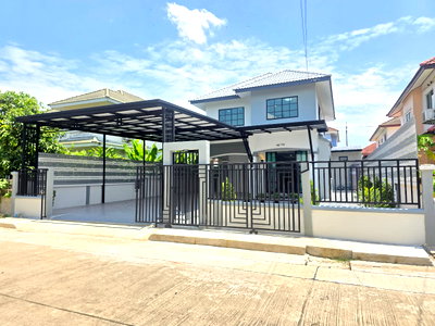 บ้านเดี่ยว ถนนหทัยราษฎร์ :  KC Garden Home 9 (เคซี.การ์เด้นโฮม 9) ถนนนิมิตใหม่40 บ้านเดี่ยวหลังใหญ่ กว้างมาก ทำเลดี รีโนเวทใหม่ เฟอร์นิเจอร์สวย พร้อมอยู่ ราคาถูก