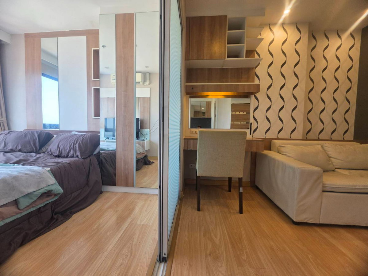 picture For rent: Plus Condo 2, Zone 8, 13th floor, west-facing corner unit, 1 bedroom, Zone 8 view, ready to move in. Rent: 8,000 baht/month. - 3/20