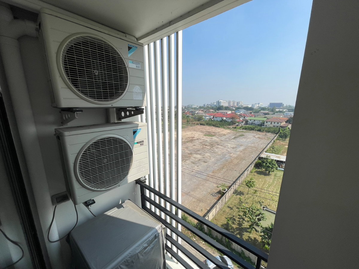 รูป ขาย วี คอนโด ศาลายา (V Condo Salaya) ตึก 12A ชั้น 7 ห้องริม มีหน้าต่างที่ห้องนั่งเล่น  ใกล้มหิดล ศาลายา - รูปที่ 3/7
