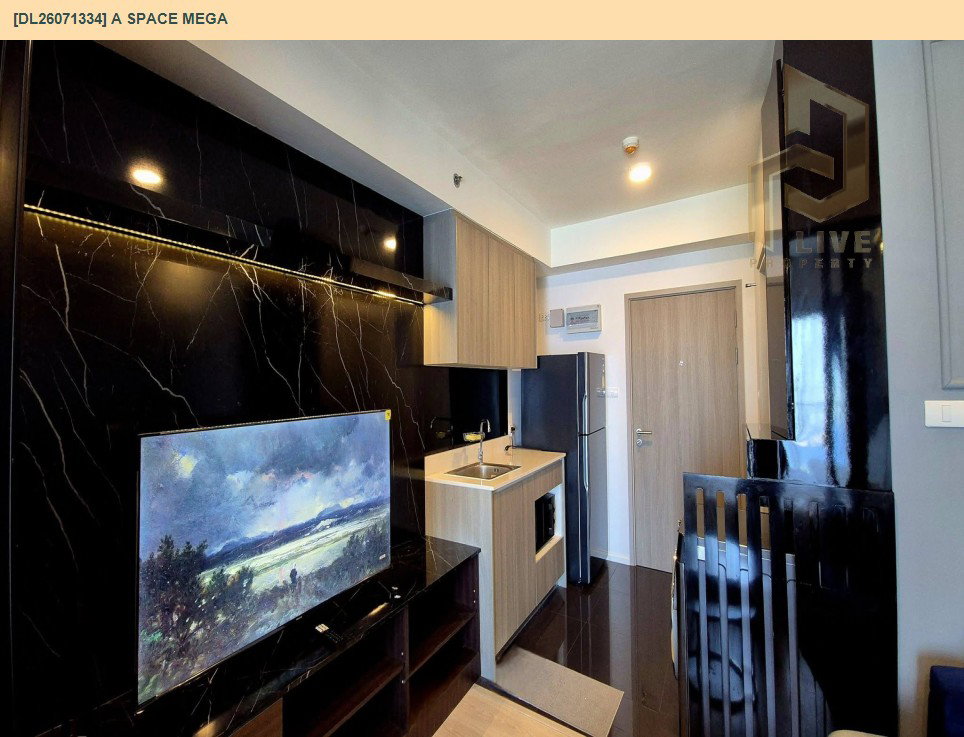 รูป DL26071334 ให้เช่าคอนโด เอ สเปซ เมกา (A space mega) ใกล้ - พร้อมเข้าอยู่ โทรด่วน 0614453194 LineID @952jdxxk - รูปที่ 2/6
