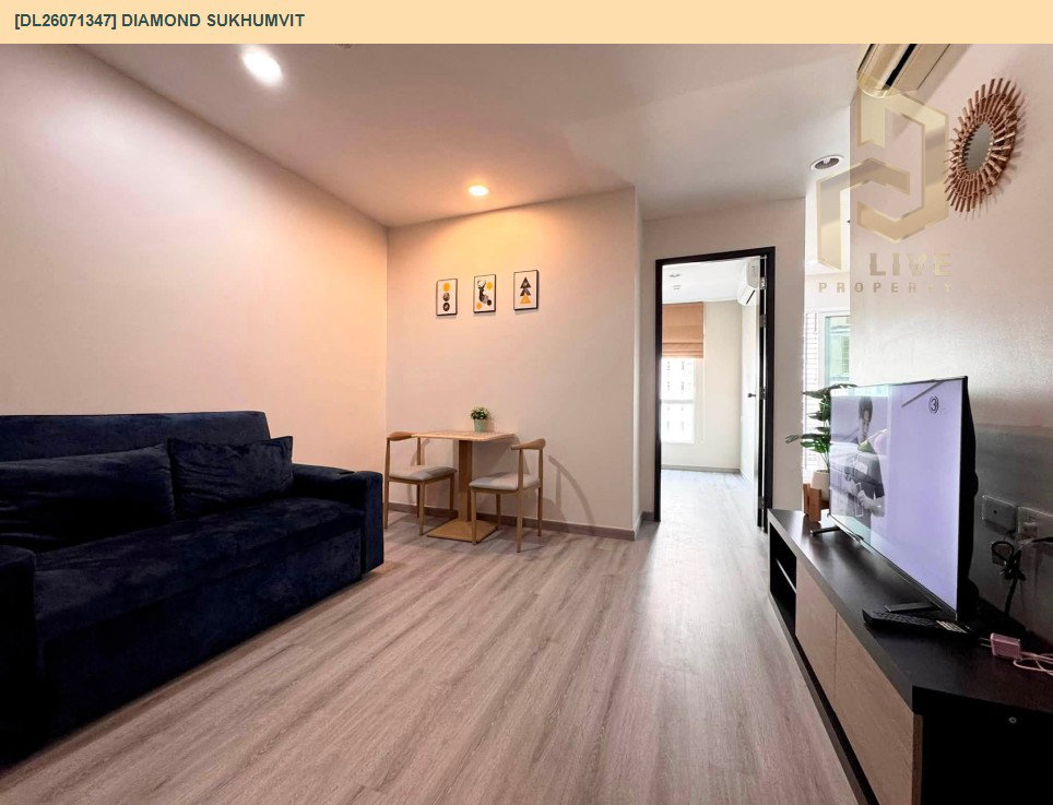 รูป DL26071347 ให้เช่าคอนโด ไดมอนด์ สุขุมวิท (Diamond Sukhumvit) ใกล้ BTS อ่อนนุช พร้อมเข้าอยู่ โทรด่วน 0653619502 LineID @952jdxxk - รูปที่ 2/6