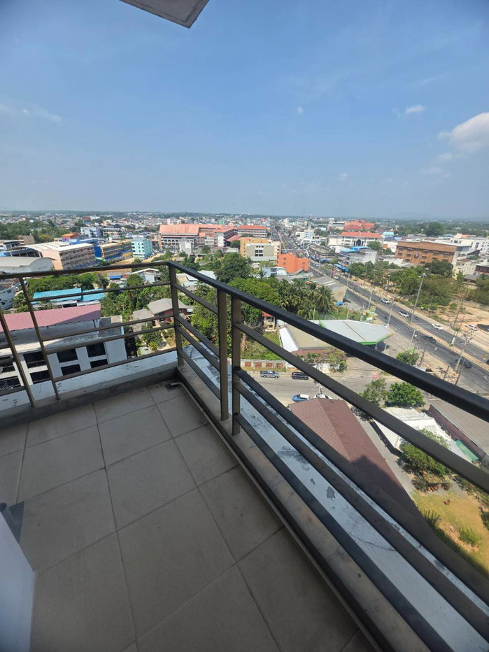 picture For rent: Plus Condo 2, Zone 8, 13th floor, west-facing corner unit, 1 bedroom, Zone 8 view, ready to move in. Rent: 8,000 baht/month. - 9/20