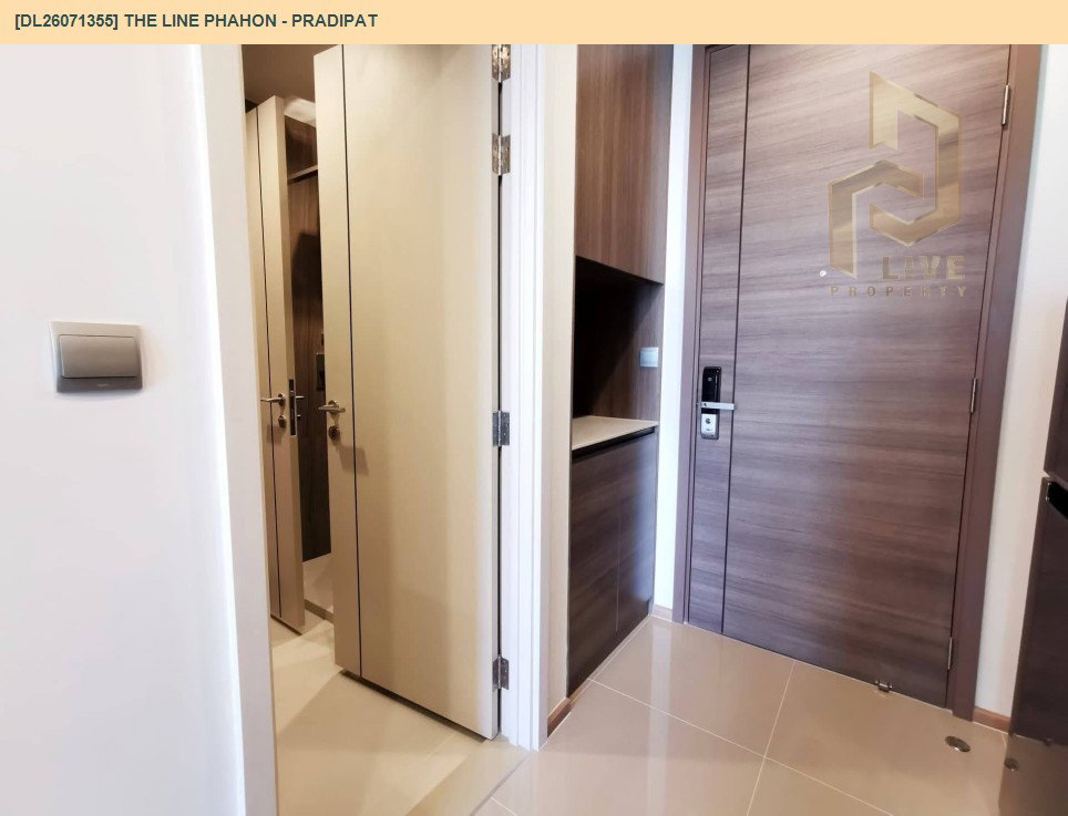 รูป DL26071355 ให้เช่าคอนโด เดอะ ไลน์ พหล - ประดิพัทธ์ (THE LINE Phahon - Pradipat) ใกล้ BTS สะพานควาย พร้อมเข้าอยู่ โทรด่วน 0614453194 LineID @952jdxxk - รูปที่ 9/9