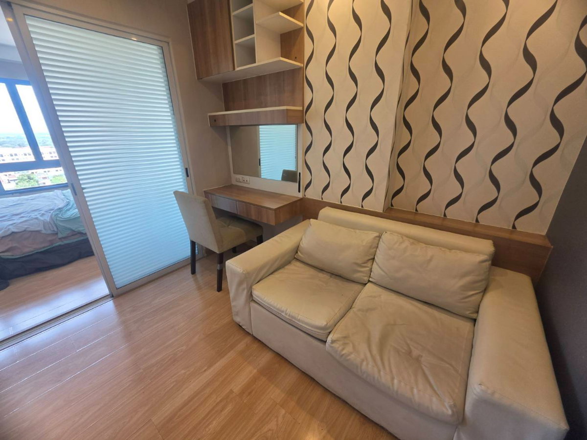 picture For rent: Plus Condo 2, Zone 8, 13th floor, west-facing corner unit, 1 bedroom, Zone 8 view, ready to move in. Rent: 8,000 baht/month. - 4/20