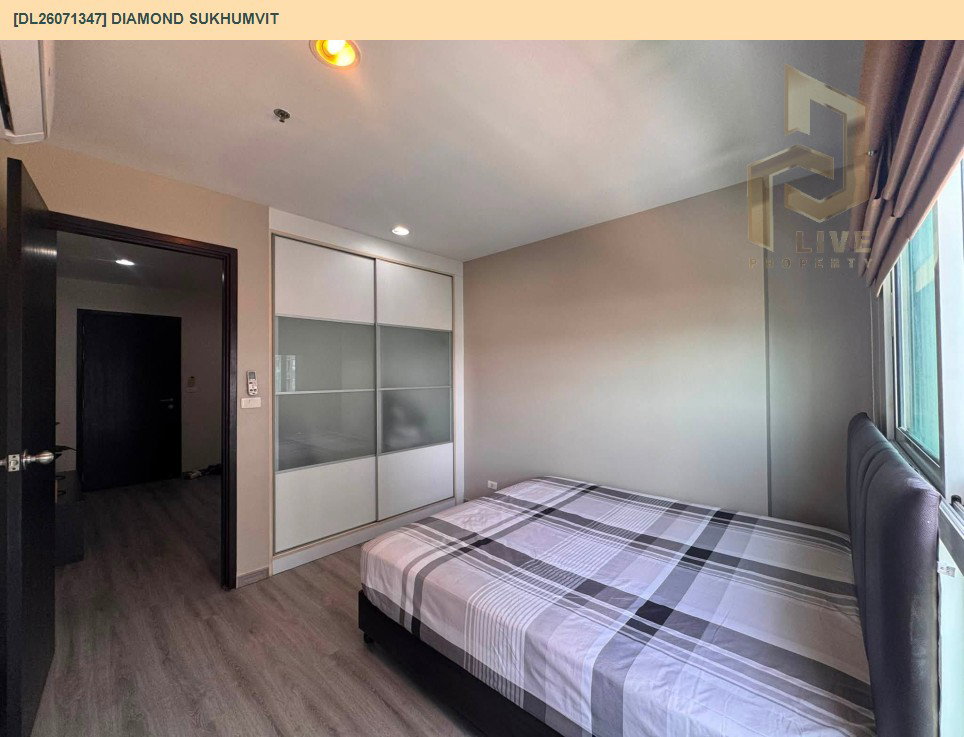 รูป DL26071347 ให้เช่าคอนโด ไดมอนด์ สุขุมวิท (Diamond Sukhumvit) ใกล้ BTS อ่อนนุช พร้อมเข้าอยู่ โทรด่วน 0653619502 LineID @952jdxxk - รูปที่ 5/6