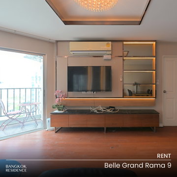 Rental Condo 🌃 Belle Grand Rama 9, 4BR 111 sq.m. 100K ⭐ Beautiful Spacious Unit, Great Price, Near MRT Phra Ram 9 