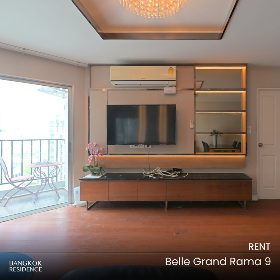 รูป เช่าคอนโด 🌃 Belle Grand Rama 9 4นอน 111ตร.ม. 100k ⭐ ห้องกว้าง สวย ราคาดี ใกล้ MRT พระราม 9  - รูปที่ 1/13