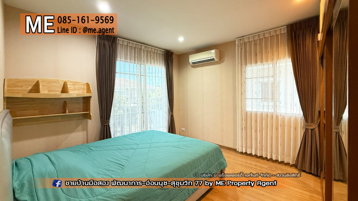 รูป ให้เช่า บ้านเดี่ยว ภัสสร เพรสทีจ  พัฒนาการ 38 ติดถนนเมน Built-in ครบ ใกล้ทองหล่อ และ BTS อ่อนนุช โทร 064-954-9619 (RBJ21-67) - รูปที่ 17/32
