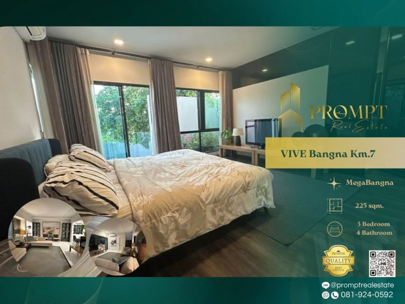 บ้านเดี่ยวให้เช่า : UV01947 - VIVE Bangna Km.7 : MegaBangna 