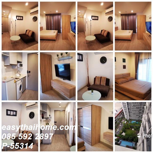รูป P-55314 ดีลสุดพิเศษ เช่าคอนโดห้องสวย Ideo Mobi Sukhumvit ห้องสตูดิโอ ชั้น 21 อาคาร B วิวเมือง ใกล้ BTS อ่อนนุช Line: @easythaihome 085-592-2897 - รูปที่ 2/7