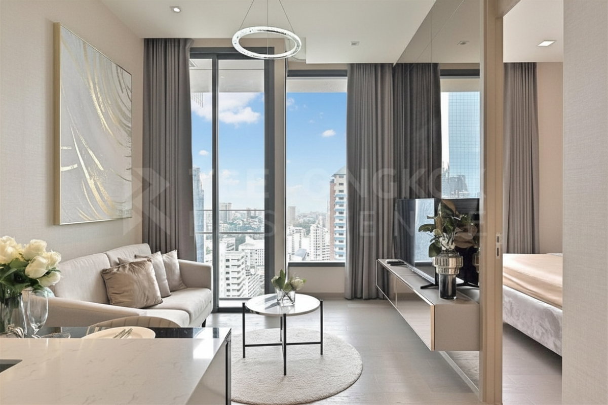 picture Rental Condo 🌇 The Esse Asoke, 1BR 37 sq.m. 35K ☄️ Beautiful Unit, Near MRT Sukhumvit  - 6/10