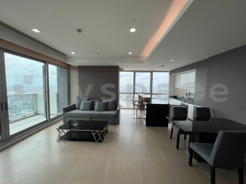 ▚ LL122ツ ให้เช่า: The River Condominium 2 ห้องนอน 130ตร.ม. ชั้นสูง ห้องมุม วิวแม่น้ำเจ้าพระยา เห็น Iconsiam เฟอร์ครบพร้อมอยู่✨