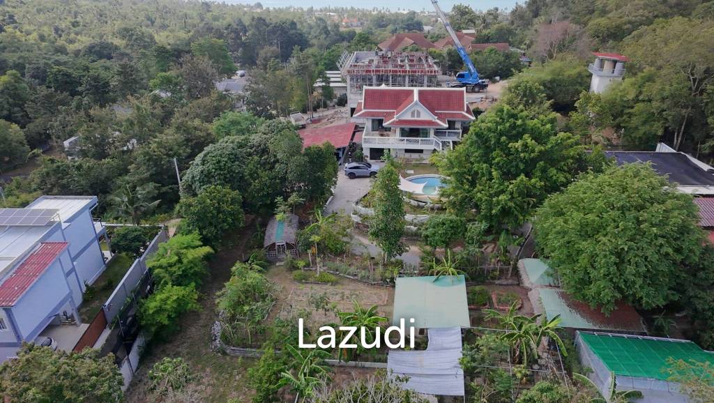 picture Land with Mountain & Sea Views in Bang Rak, Koh Samui - 1/7