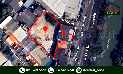 ที่ดิน สำนักงานสรรพากรพื้นที่กรุงเทพมหานคร 7 : ที่ดิน พร้อมสิ่งปลูกสร้าง 271.5 ตร.วา ซอยประชาชื่น 44 แปลงสวย ติดถนนใหญ่