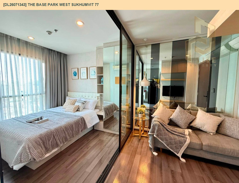 รูป DL26071343 ให้เช่าคอนโด เดอะ เบส พาร์ค เวสต์ สุขุมวิท 77 (The Base Park West Sukhumvit 77) ใกล้ BTS อ่อนนุช พร้อมเข้าอยู่ โทรด่วน 0653619502 LineID @952jdxxk - รูปที่ 6/11