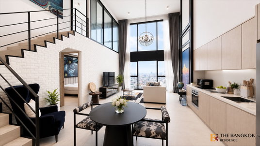 💟Duplex 2 ชั้น เพดานสูง วิวเมือง - The Lofts Silom 🚆ใกล้ BTS สุรศักดิ์