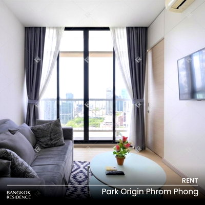 Condos for rent : Rental Condo 🌃 Park Origin Phrom Phong, 1BR 57 sq.m. 41K ❤️ Beautiful Newly Renovated High Floor Unit, Near BTS Phrom Phong 