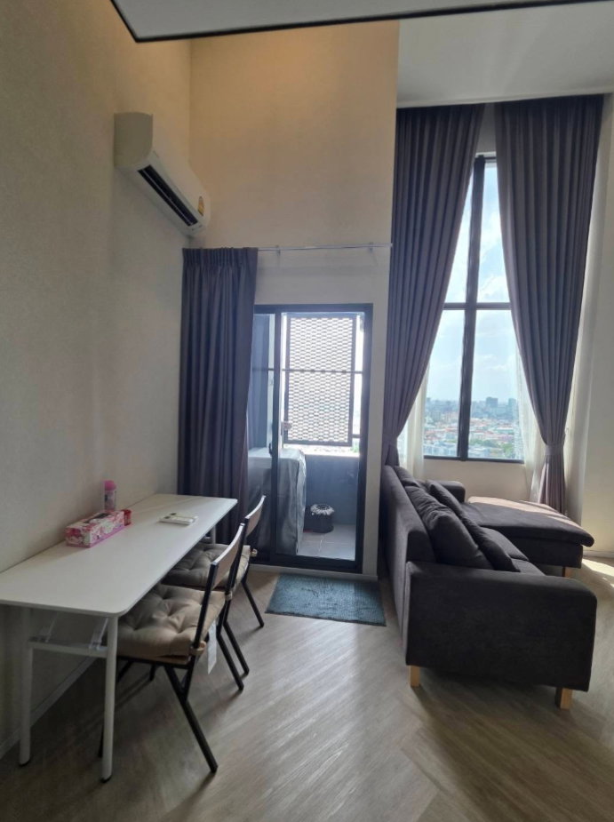 รูป (FY015) Siamese 48 (High Rise) ปล่อยให้เช่า 1 ห้องนอน 1 ห้องน้ำ แบบ Duplex มีชั้นลอย ชั้น 19 ขนาด 35 ตร.ม. เฟอร์ครบ พร้อมอยู่ - รูปที่ 10/10
