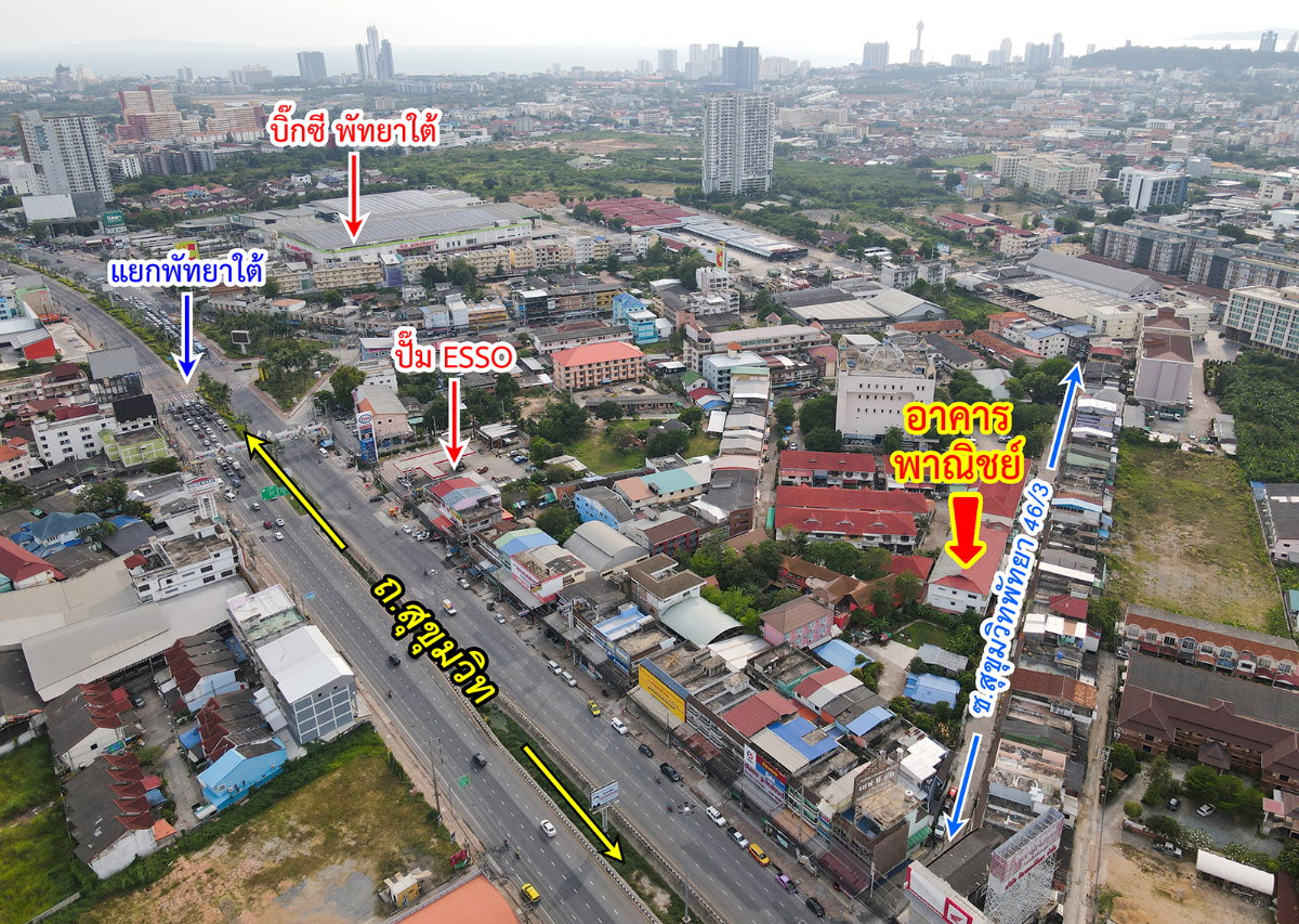 รูป ขายอาคารพาณิชย์ ถนนสุขุมวิท พัทยาใต้ อ.บางละมุง จ.ชลบุรี - รูปที่ 3/17