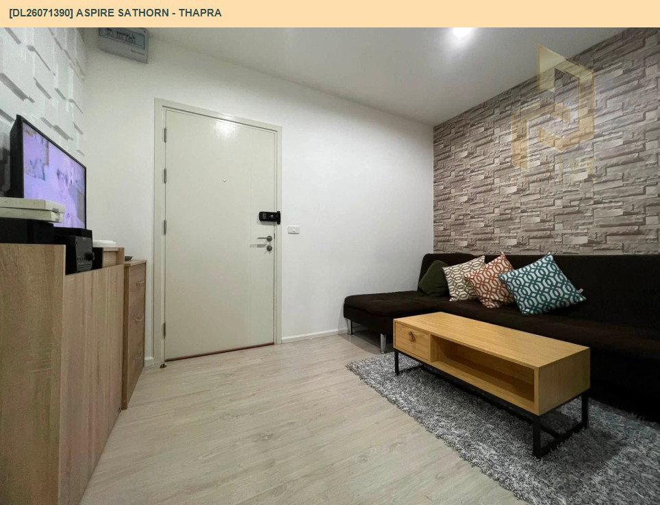 รูป DL26071388 ให้เช่าคอนโด แอสปาย สาทร - ท่าพระ (Aspire Sathorn - Thapra) ใกล้ BTS ตลาดพลู พร้อมเข้าอยู่ โทรด่วน 0614453194 LineID @952jdxxk - รูปที่ 2/6