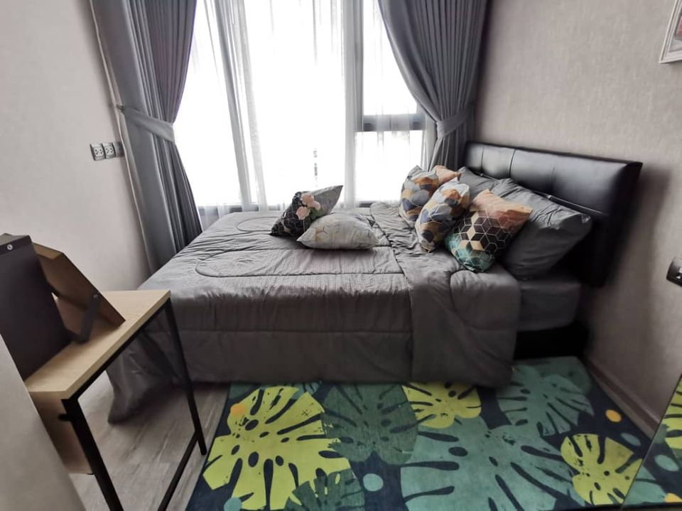 picture Condo for RENT: The Line Sukhumvit 101 𝐒𝐢𝐳𝐞 : 27 sqm. 𝐓𝐲𝐩𝐞 : 1 Bed 1 Bath /City view / Balcony 𝐅𝐥𝐨𝐨𝐫 : 27th ✅ Fully furnished - 5/12