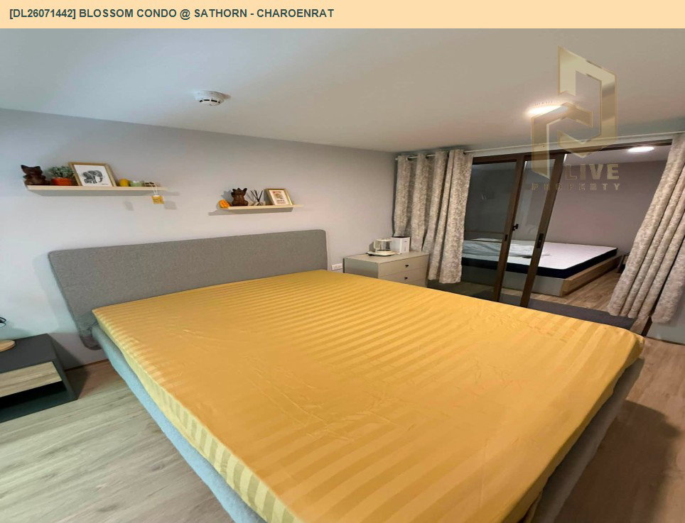รูป DL26071442 ให้เช่าคอนโด บลอสซั่ม คอนโด แอท สาทร - เจริญราษฎร์ (Blossom Condo @ Sathorn - Charoenrat) ใกล้ BTS สุรศักดิ์ พร้อมเข้าอยู่ โทรด่วน 0614453194 LineID @952jdxxk - รูปที่ 4/5