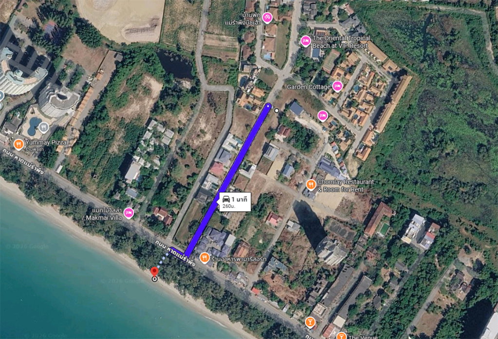 รูป ขายด่วน ที่ดินใกล้หาดแม่รำพึง 215 ตร.ว. เดินไปทะเลได้! ทำเลสวย หน้ากว้าง เหมาะทำพูลวิลล่า/รีสอร์ท (บ้านเพ-ระยอง) - รูปที่ 6/8