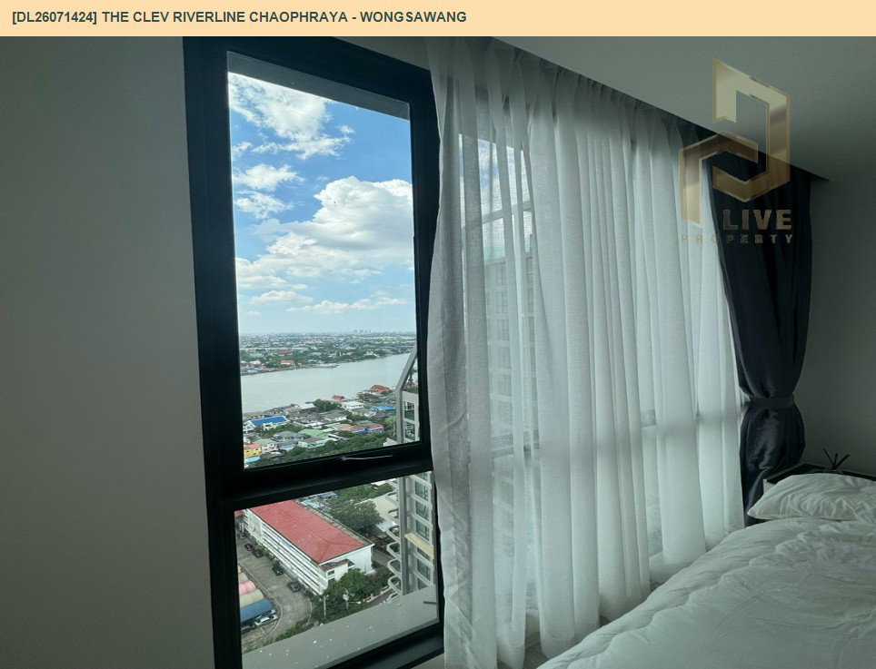 รูป DL26071424 ให้เช่าคอนโด เดอะ เคลฟ ริเวอร์ไลน์ เจ้าพระยา - วงศ์สว่าง (The Clev Riverline Chaophraya - Wongsawang) ใกล้ - พร้อมเข้าอยู่ โทรด่วน 0638692663 LineID @952jdxxk - รูปที่ 12/19