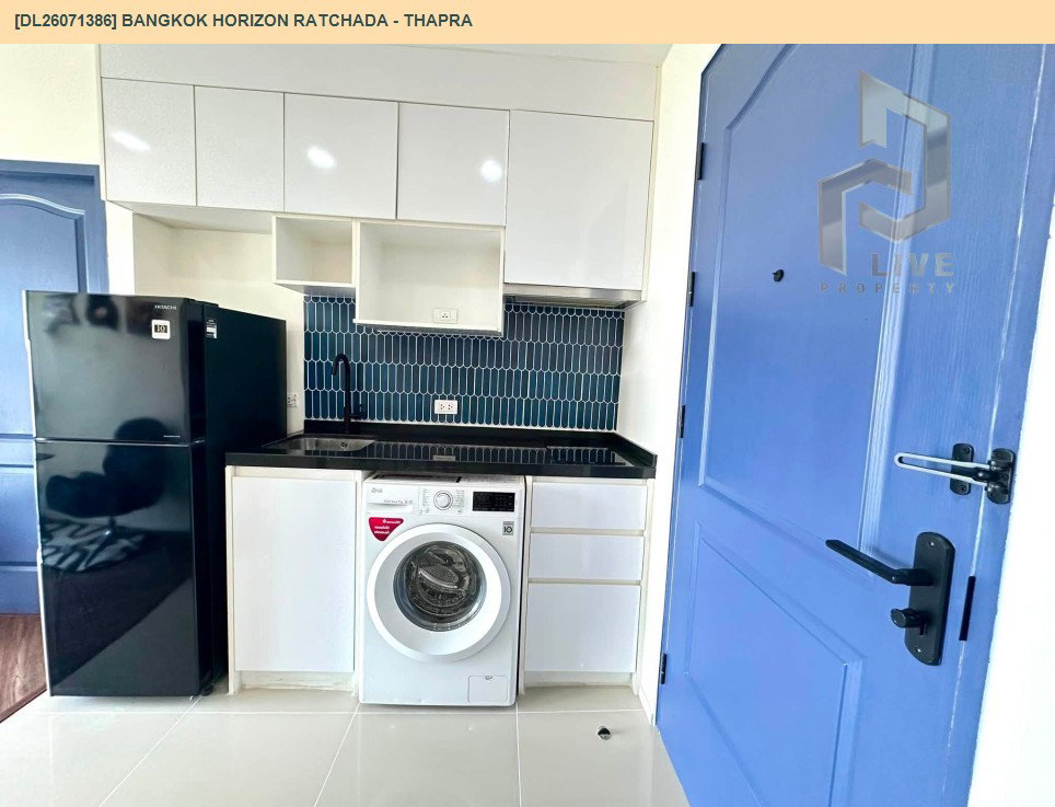 รูป DL26071386 ให้เช่าคอนโด แบงค์คอก ฮอไรซอน รัชดา - ท่าพระ (Bangkok Horizon Ratchada - Thapra) ใกล้ BTS ตลาดพลู พร้อมเข้าอยู่ โทรด่วน 0614453194 LineID @952jdxxk - รูปที่ 13/13