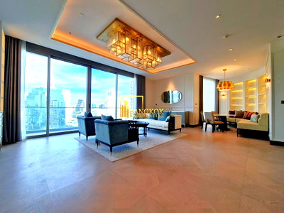 คอนโดให้เช่า : The Residences At Mandarin Oriental | Stunning 3 Bedroom Ultra Luxury Condo - BR15869CD