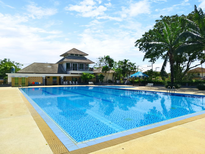 รูป ขาย บ้านเดี่ยว ร่มรื่น บรรยากาศเหมือนรีสอร์ท ติดถนนหลักของหมุ่บ้าน Natural Ville ร่มเกล้า 3 ห้องนอน 4 ห้องน้ำ 175 ตร.ว.  - รูปที่ 32/34